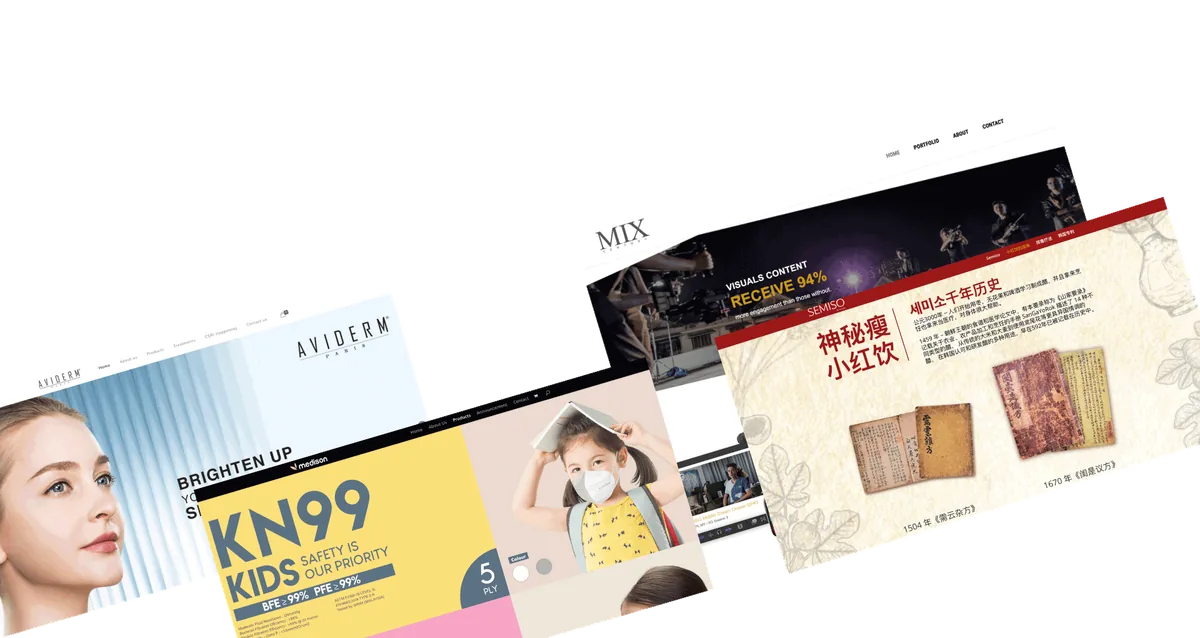 A selection of websites built by HeyDavid